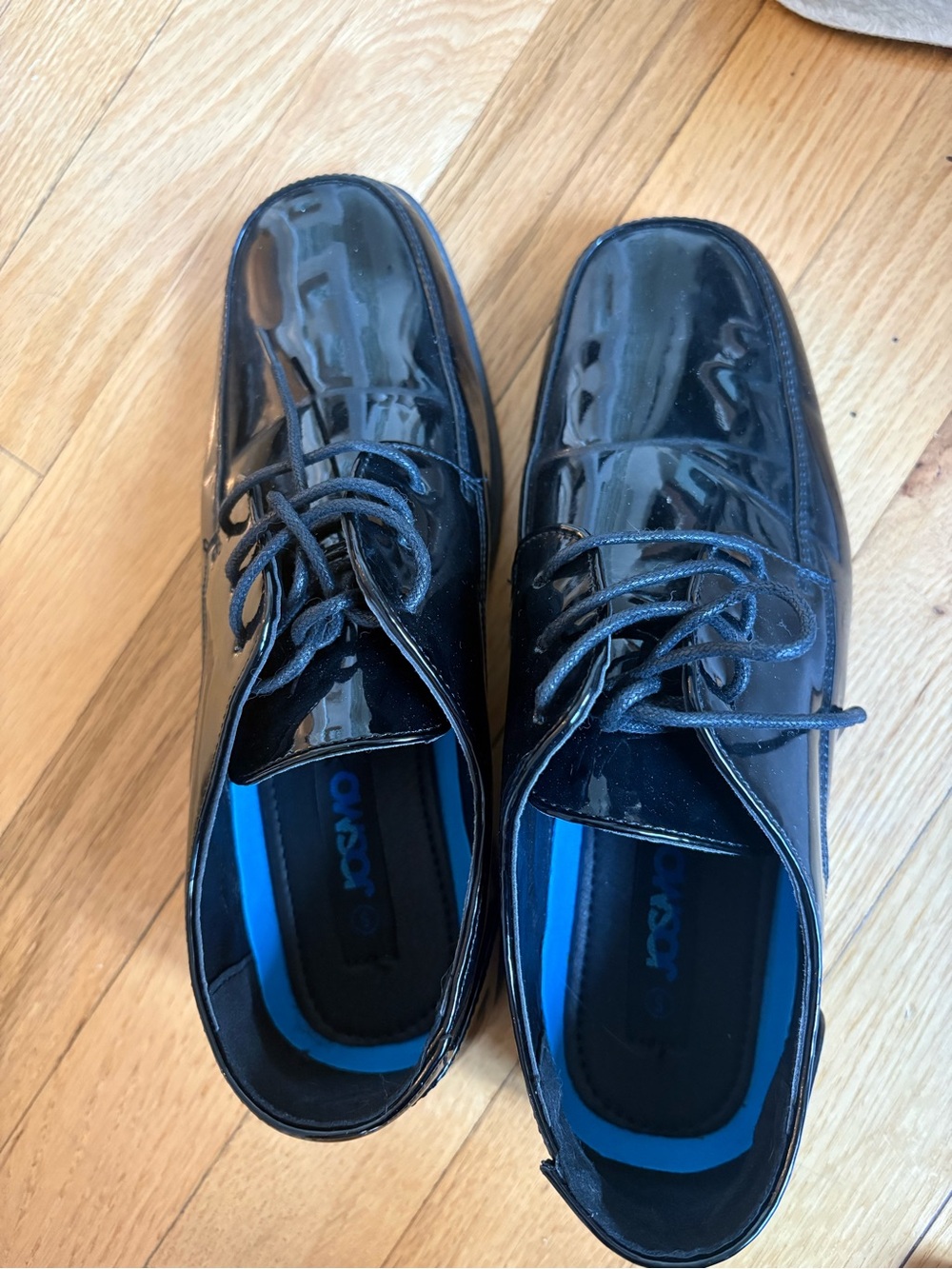 Boy’s  Black Patent Lace-Up Dress Shoes